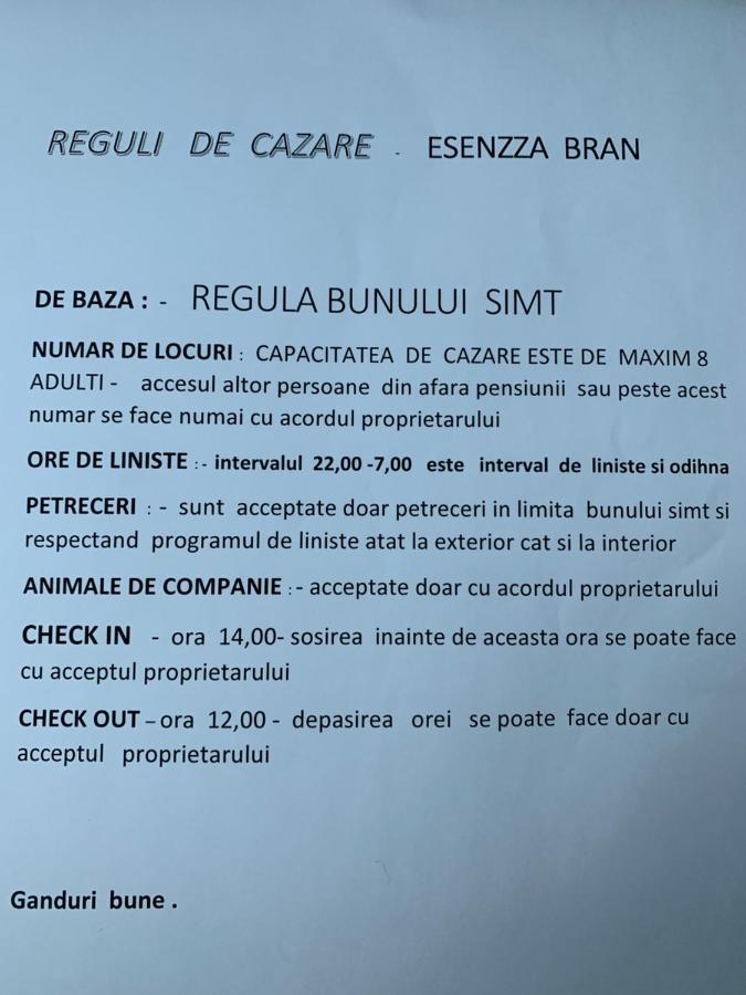 Pensiunea Esenzza Bran  Ngoại thất bức ảnh